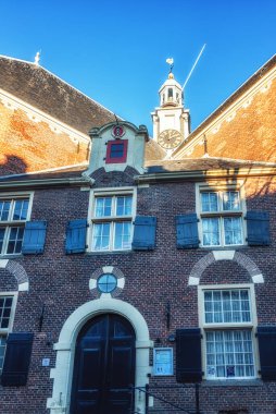 Noorderkerk 'in dışı, Amsterdam, Hollanda, Avrupa' da 17. yüzyıl Protestan kilisesi.