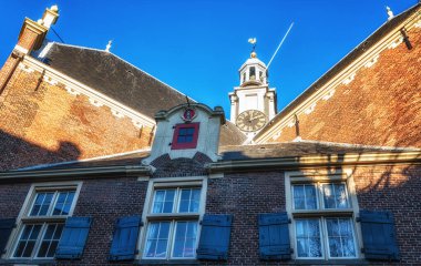 Noorderkerk 'in dışı, Amsterdam, Hollanda, Avrupa' da 17. yüzyıl Protestan kilisesi.