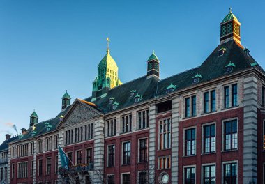 Beursplein 'deki Euronext ofisi, Amsterdam borsası, Hollanda