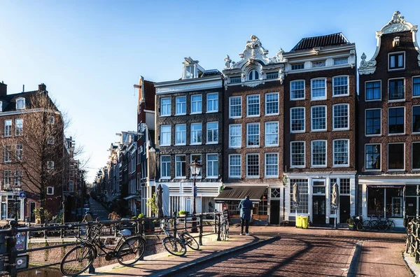 Ámsterdam Países Bajos Diciembre 2021 Paisaje Urbano Ámsterdam Países Bajos — Foto de Stock