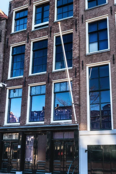 Амстердам Нидерланды Декабря 2021 Года Музей Анны Франк Еврейской Девушки — стоковое фото