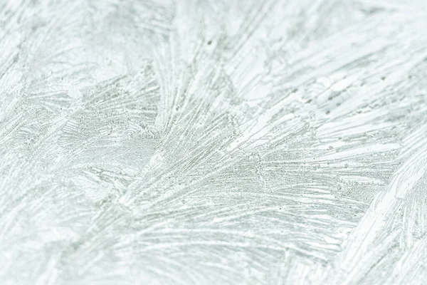 Льодові Візерунки Зимовому Склі — стокове фото