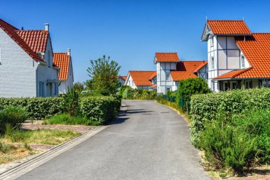 Hollanda Cadzand 'da kiralık bir tatil yerinin fotoğrafları..