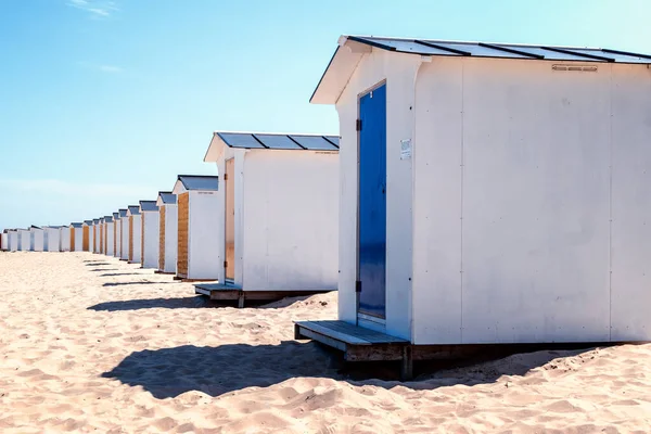 Cadzand Bad plajındaki kulübeler, Hollanda