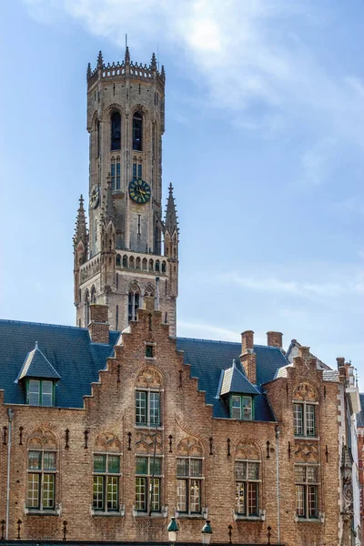 Scenic View Belfry Tower Known Belfort Historic Town Bruges Flanders — Stockfoto