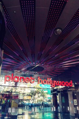 Las Vegas, Nevada, USA - August 01, 2022: Planet Hollywood Resort and Casino, Planet Hollywood has over 2,500 rooms available and it located on Las Vegas Boulevard.