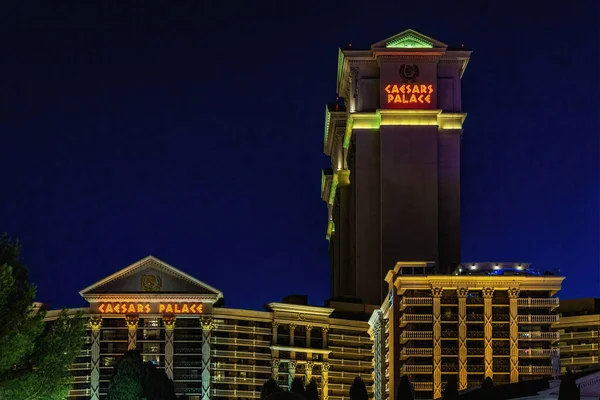 Las Vegas Nevada Usa August 2022 Illuminated Gardens Romanesque Caesars — Fotografia de Stock