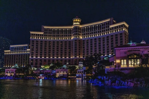 Las Vegas Nevada Usa August 2022 Вид Казино Bellagio Готель — стокове фото