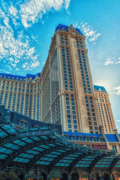 Las Vegas Nevada Usa August 2022 Exterior Detail Paris Las — Stockfoto