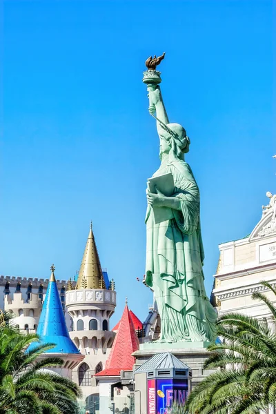 Las Vegas Nevada Usa August 2022 View Replica Statue Liberty — 스톡 사진