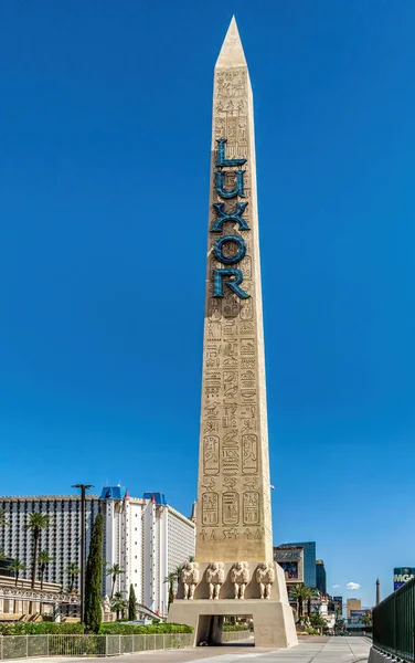 Las Vegas Nevada Usa August 2022 Obelisk Luxor Hotel Casino — 스톡 사진