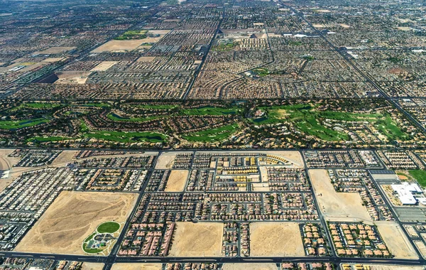 Henderson Nevada Aerial View Residential Area Sunset — Fotografia de Stock