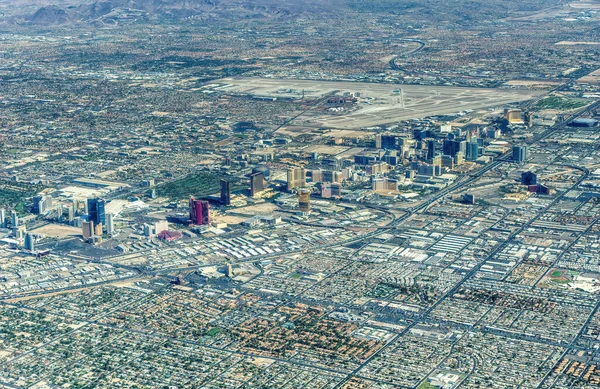 Las Vegas Nevada Usa August 2022 Aerial View Las Vegas — Zdjęcie stockowe