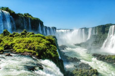Argentina Iguazu Falls is the most visited place in Argentina. clipart