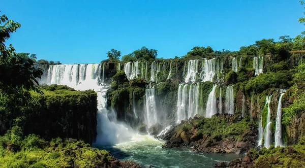 View Iguazu Falls Cataratas Iguazu Brazilian Side Paran Brazil — Foto de Stock