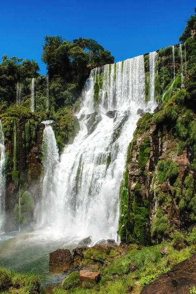 Iguacu Falls Iguacu National Park Waterfall Argentina Brazil — стокове фото