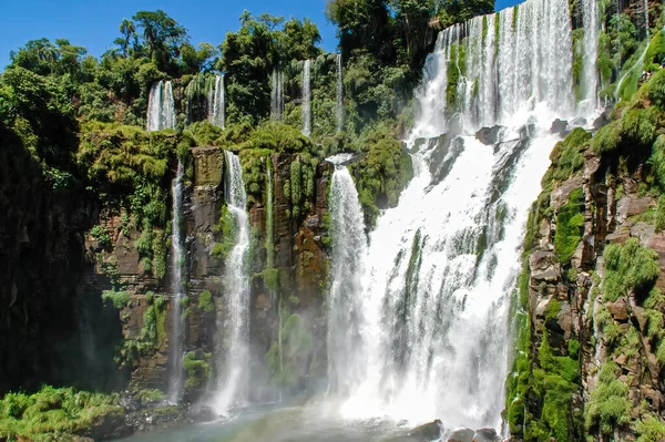 Iguacu Falls Iguacu National Park Waterfall Argentina Brazil — стоковое фото