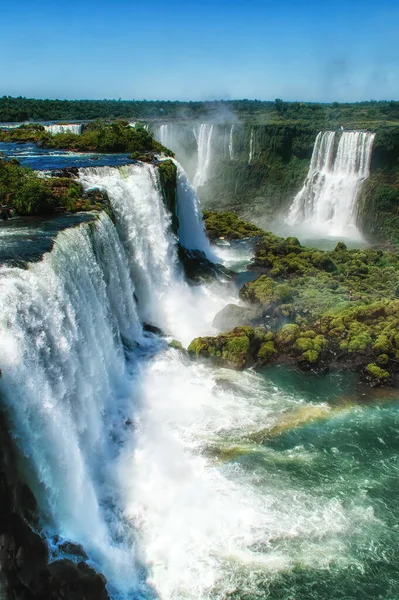 Parte Las Cataratas Del Iguazú Vista Desde Parque Nacional Argentino — Foto de Stock