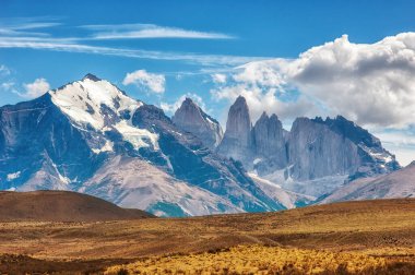 Nature scene at Torres Del Paine National Park, Chile, Patagonia, South America