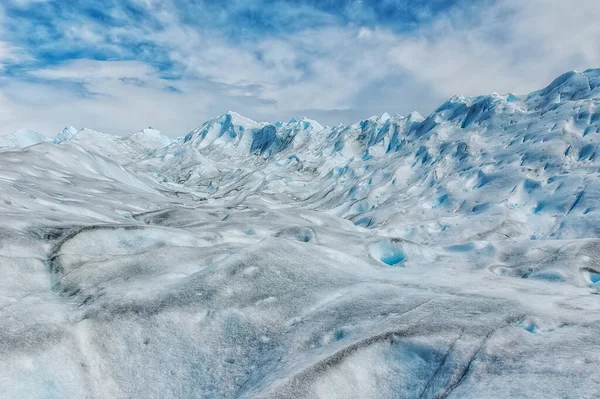 Forma Hielo Superficie Del Glaciar Perito Moreno Patagonia Argentina —  Fotos de Stock