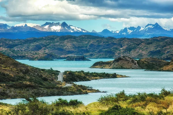 Nature scene at Torres Del Paine National Park, Chile, Patagonia, South America