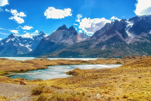 Nature Scene Torres Del Paine National Park Chile Patagonia South — Stockfoto