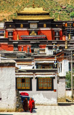 Shigatse, Tibet 'teki Tashilhunpo Tapınağı