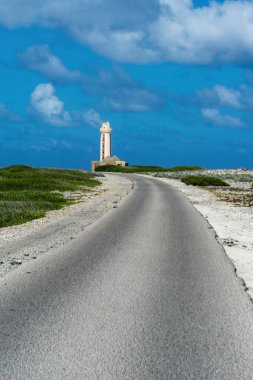 Bonaire adasındaki Willemstoren Deniz Feneri.