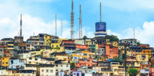 Casas Coloridas Barrio Las Penas Centro Histórico Cerro Santa Ana —  Fotos de Stock