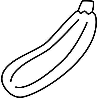 Kabak Sebze Simgesi Vektör Taslağı