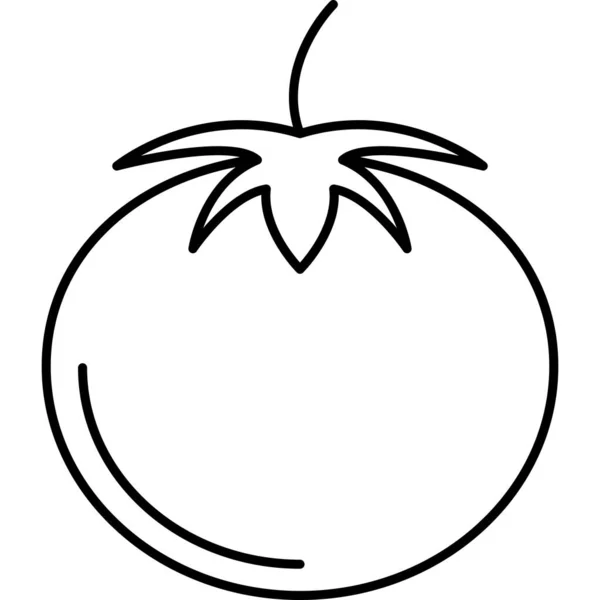 Томат Овочева іконка Векторний контур — стоковий вектор