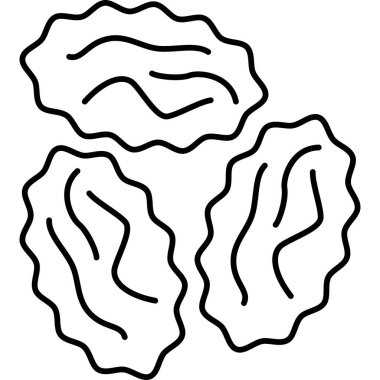 Üzüm Meyvesi Simgesi Vektör Taslağı