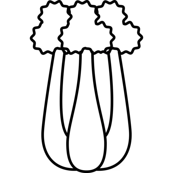 Aperçu vectoriel de l'icône de légumes céleri — Image vectorielle