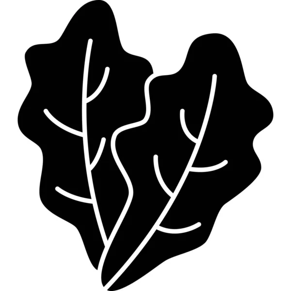 Ikona sałaty Glyph Vegetable Vector — Wektor stockowy