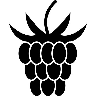 Ahududu Kabartma Simgesi Meyve Vektörü