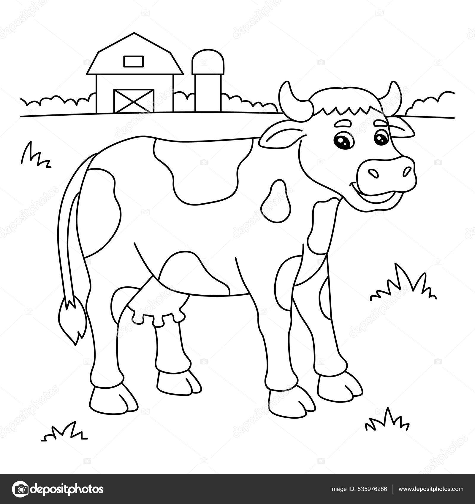 Desenho de Vaca cabeçuda para Colorir - Colorir.com