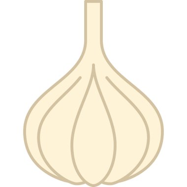 Sarımsak Doldurulmuş Taslak Simge Sebze Vektörü