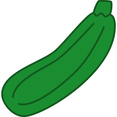 Kabak Doldurulmuş Taslak Simge Sebze Vektörü