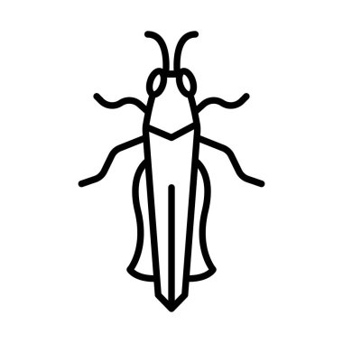 Çekirge Ana Hattı Simge Hayvan Vektörü