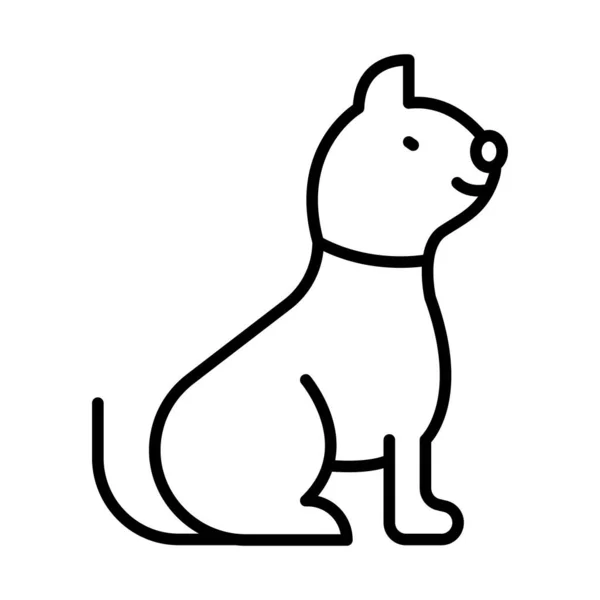 Desenho do gato Ícone Animal Vector — Vetor de Stock