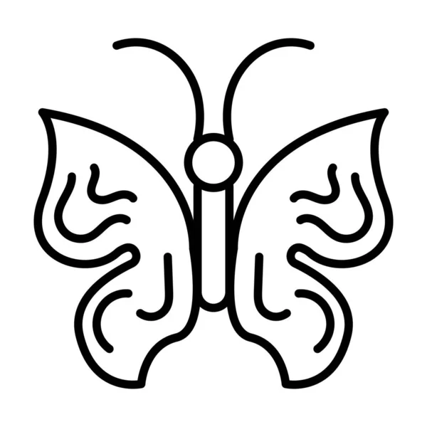 Πεταλούδα περίγραμμα εικονίδιο ζώων διάνυσμα — Διανυσματικό Αρχείο