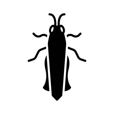 Çekirge Kabartma Simgesi Hayvan Vektörü 