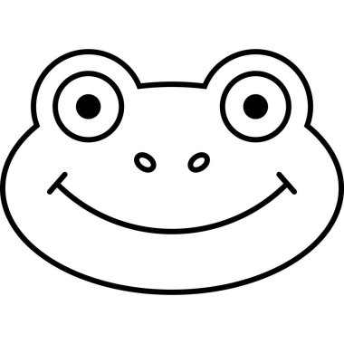 Kurbağa Hayvanı Taslak Simge Vektörü