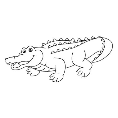 Timsah Boyama Sayfası Çocuklar İçin İzole Edildi