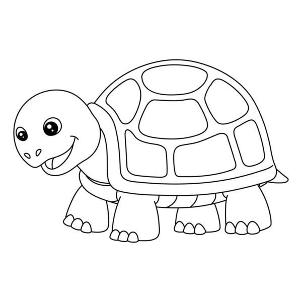 为儿童而设的海龟彩绘网页 — 图库矢量图片