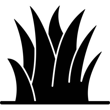 Grass Lawn Glyph Icon Vector
