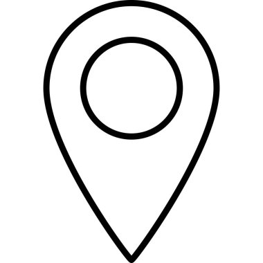 Konum Sembol Ana Hattı Simge Vektörü