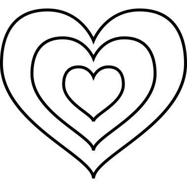 Büyüyen Kalp Özeti Simge Vektörü
