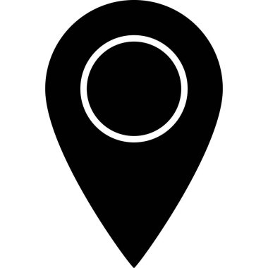 Konum Sembol Sembol Simgesi Simgesi Vektörü