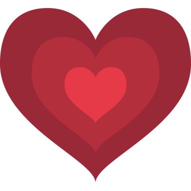 Büyüyen Kalp Simge Vektörünü Doldurdu